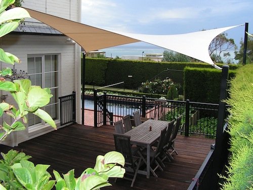 Custom shade structure for residenial house