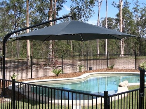 Giant umbrella shade for residential homes