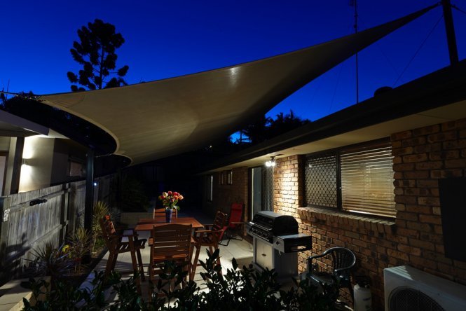 Residential shade sails