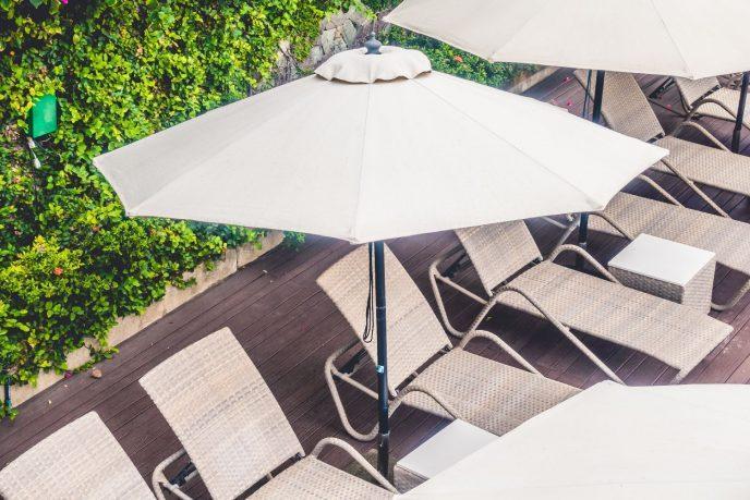 Get oriented with commercial outdoor umbrellas