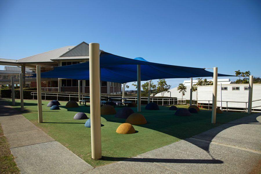 Shade structure at preschool