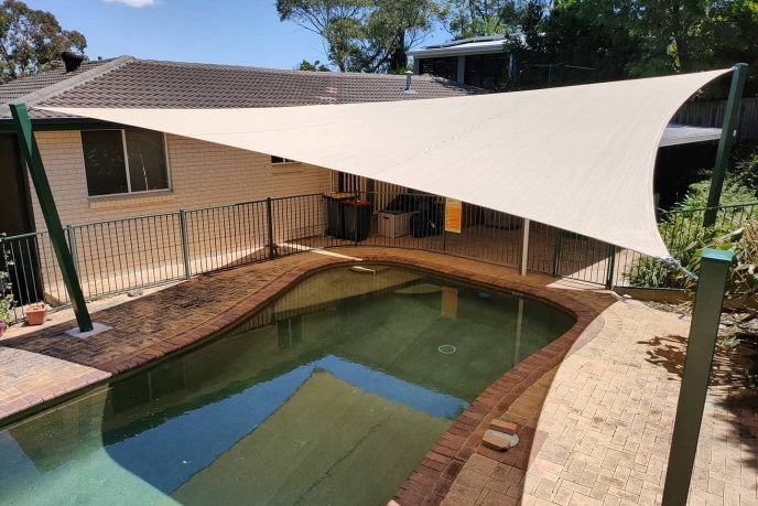 Shade Sails & Structures for Swimming Pools